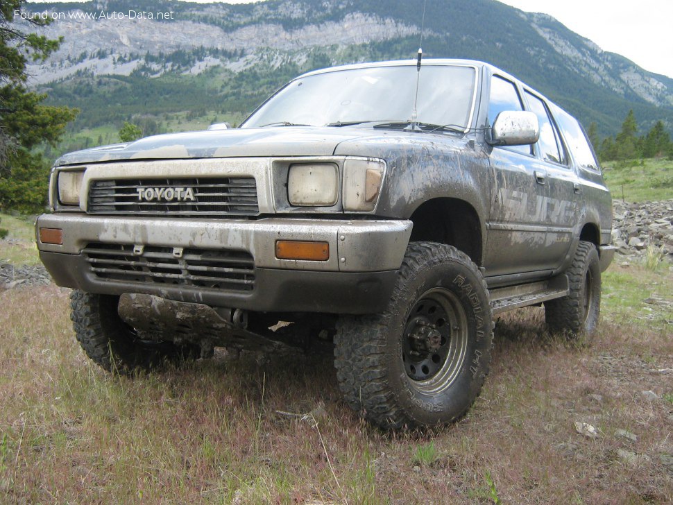 Full specifications and technical details 1988 Toyota Hilux Surf 3.0 D (130 Hp)