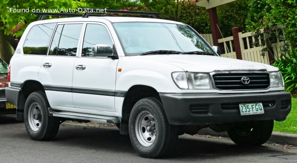 Full specifications and technical details 1998 Toyota Land Cruiser (J105) 4.2 D (131 Hp)