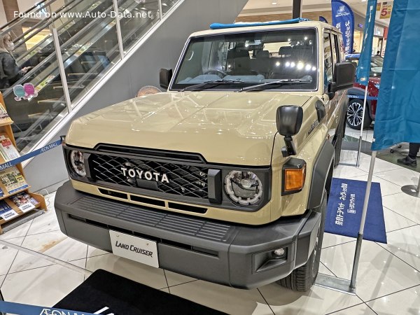 المواصفات والتفاصيل التقنية الكاملة 2023 Toyota Land Cruiser (70, Japan) 2.8L (204 Hp) 4WD ECT