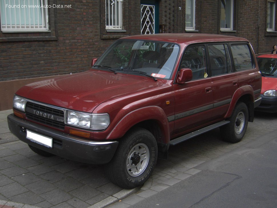 المواصفات والتفاصيل التقنية الكاملة 1990 Toyota Land Cruiser (J80) 4.5 24V (FZJ80) (190 Hp)