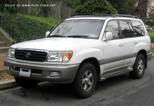 المواصفات والتفاصيل التقنية الكاملة 1998 Toyota Land Cruiser (J100) 4.2 TD (204 Hp) 4WD Automatic