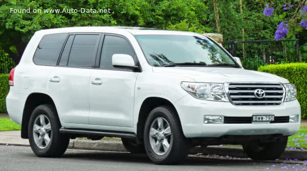 Vollständige Spezifikationen und technische Details 2007 Toyota Land Cruiser (J200) 4.7i V8 (288 Hp)