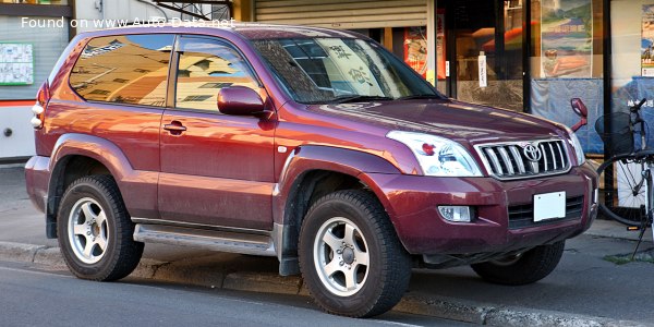 المواصفات والتفاصيل التقنية الكاملة 2004 Toyota Land Cruiser Prado (J125) 3.0 D-4D (166 Hp) ECT