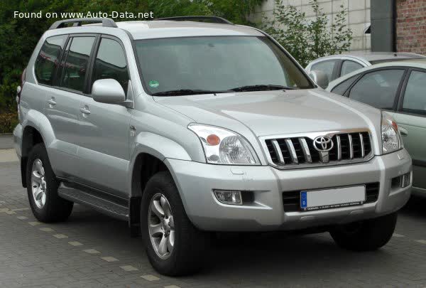 المواصفات والتفاصيل التقنية الكاملة 2007 Toyota Land Cruiser Prado (J120) 3.0 D-4D (173 Hp) 4WD ECT
