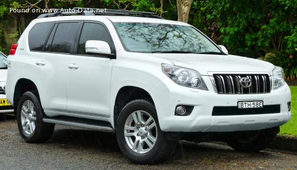 المواصفات والتفاصيل التقنية الكاملة 2009 Toyota Land Cruiser Prado (J150) 5-door 2.7 i (163 Hp) 4WD ECT-E