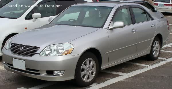المواصفات والتفاصيل التقنية الكاملة 2000 Toyota Mark II (JZX110) 2.0 i 24V (160 Hp)