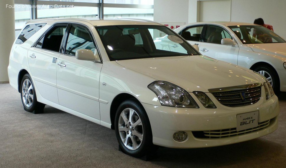 المواصفات والتفاصيل التقنية الكاملة 2002 Toyota Mark II Wagon Blit 2.5 i 24V (196 Hp)