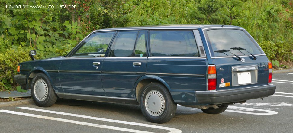 المواصفات والتفاصيل التقنية الكاملة 1984 Toyota Mark II Wagon (GX70) 2.0i 24V (135 Hp) Automatic