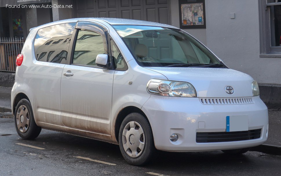 Full specifications and technical details 2004 Toyota Porte I 1.5i (109 Hp)