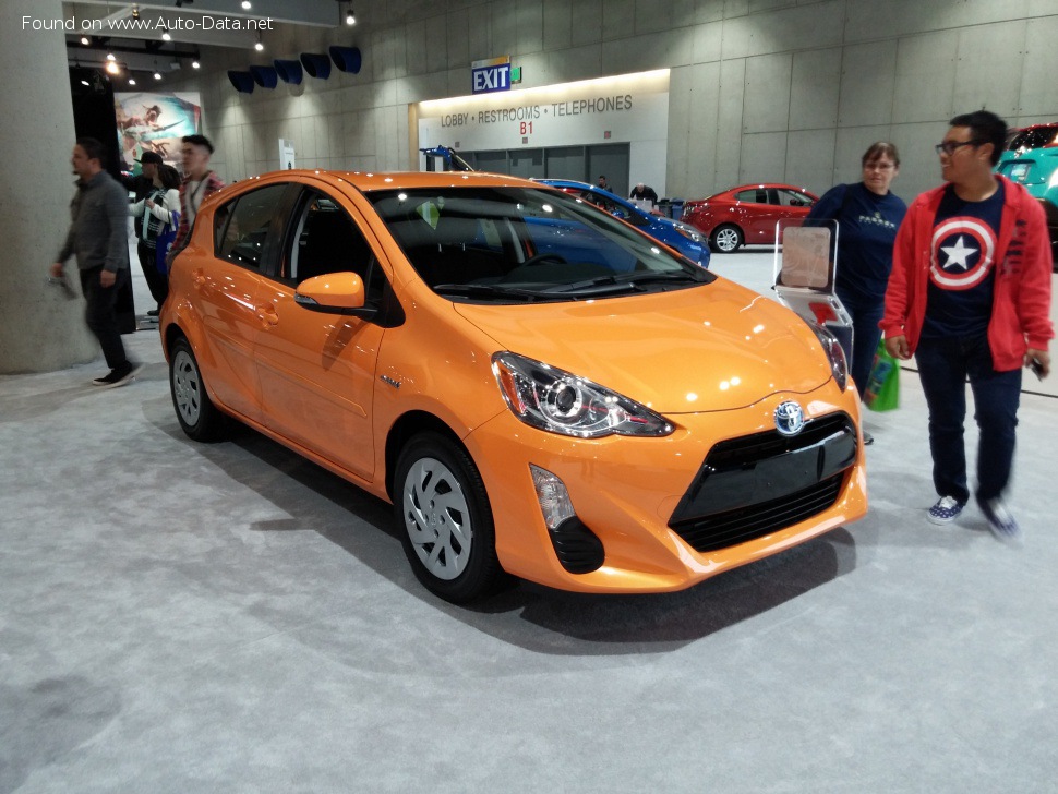 المواصفات والتفاصيل التقنية الكاملة 2017 Toyota Prius c 1.5 (101 Hp) Hybrid e-CVT