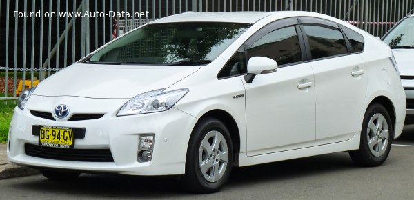 المواصفات والتفاصيل التقنية الكاملة 2009 Toyota Prius III (ZVW30) 1.8 VVT-i (136 Hp) Hybrid e-CVT