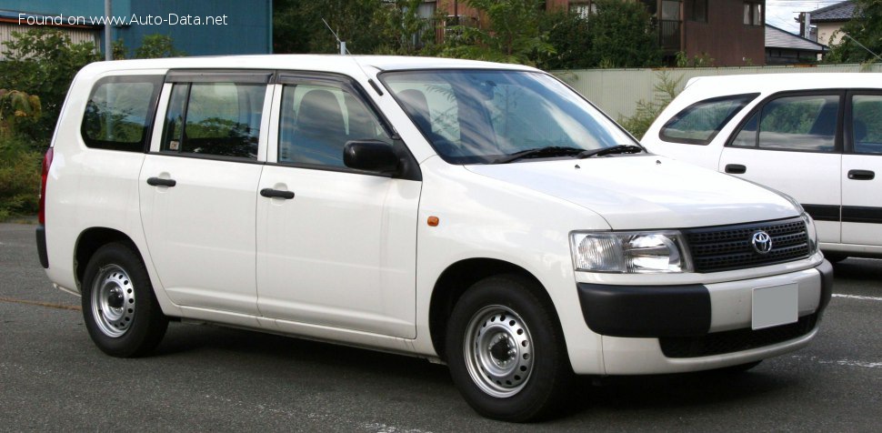 المواصفات والتفاصيل التقنية الكاملة 2002 Toyota Probox 1.5 i (105 Hp) 4WD