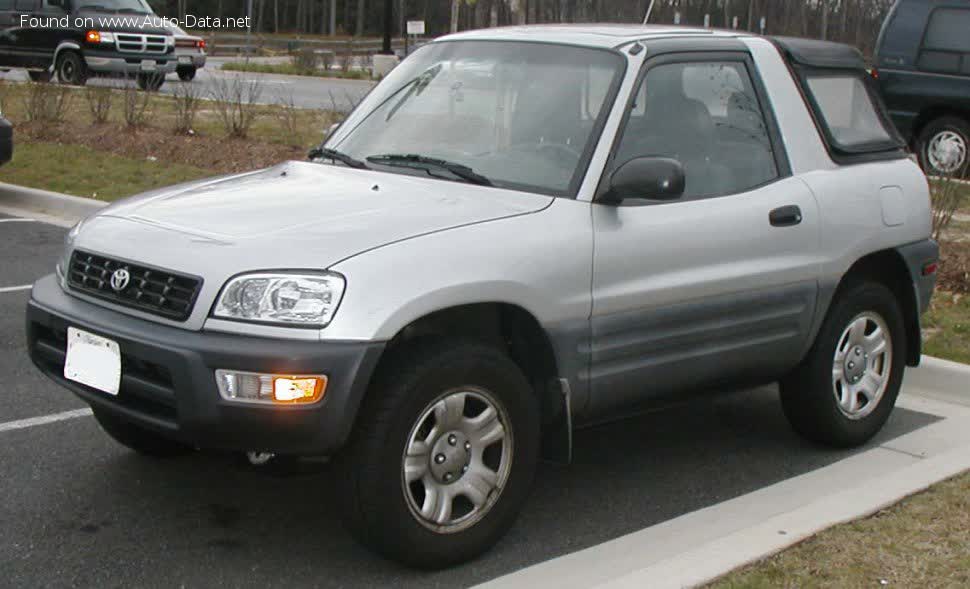 Full specifications and technical details 1997 Toyota RAV4 I Soft top (XA10) 2.0 16V (126 Hp) 4WD