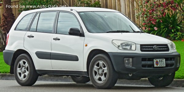 المواصفات والتفاصيل التقنية الكاملة 2000 Toyota RAV4 II (XA20) 5-door 2.0i 16V (150 Hp) 4WD Automatic