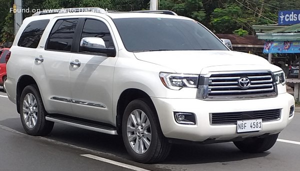 Full specifications and technical details 2017 Toyota Sequoia II (facelift 2017) 5.7 V8 (381 Hp) 2WD Automatic