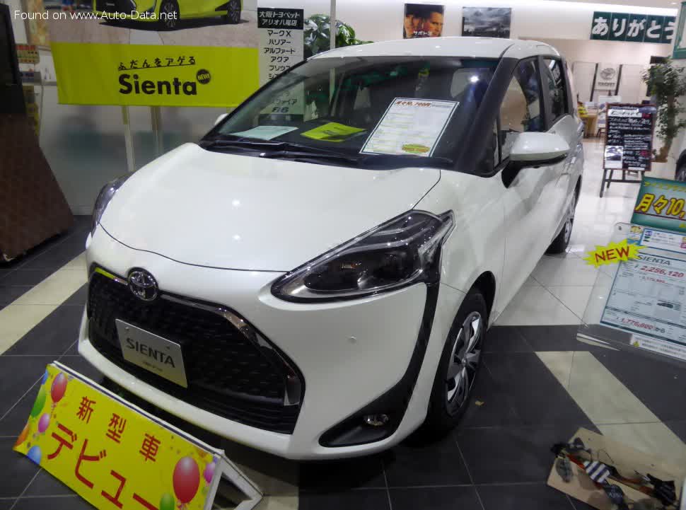 Full specifications and technical details 2018 Toyota Sienta II (facelift 2018) 1.5 (101 Hp) Hybrid e-CVT