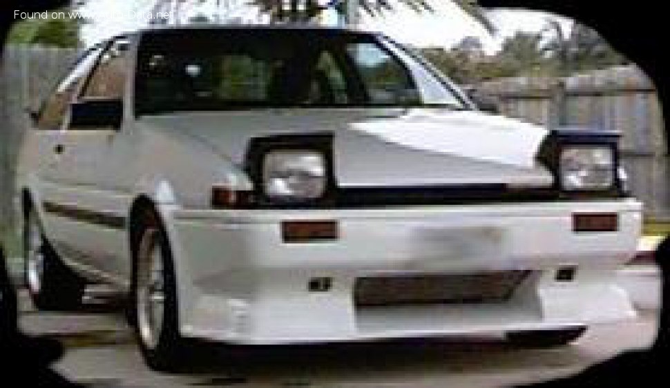 Full specifications and technical details 1983 Toyota Sprinter Trueno 1.5 (85 Hp)