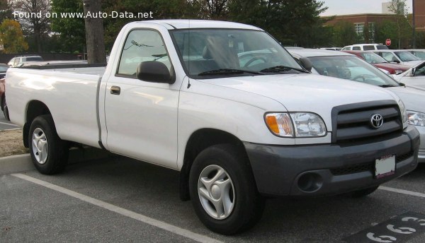 Full specifications and technical details 2002 Toyota Tundra I Regular Cab (facelift 2002) 4.0i V6 (245 Hp)