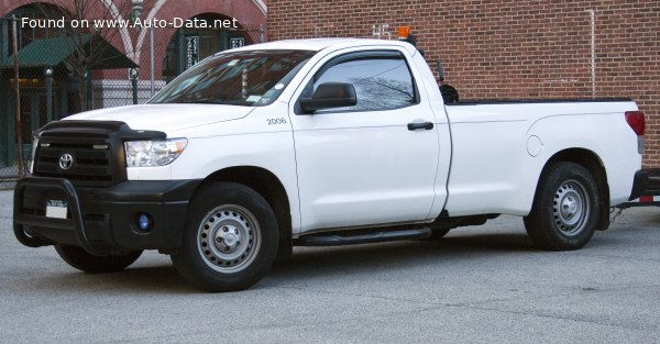 Full specifications and technical details 2010 Toyota Tundra II Regular Cab Long Bed (facelift 2010) 4.6 V8 32V (310 Hp) 4x4 Automatic