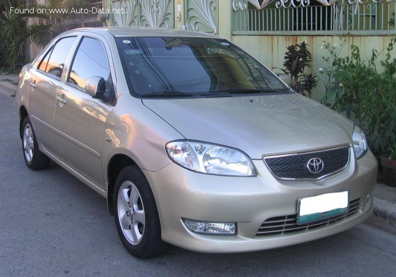 المواصفات والتفاصيل التقنية الكاملة 2002 Toyota Vios I 1.3 (87 Hp)