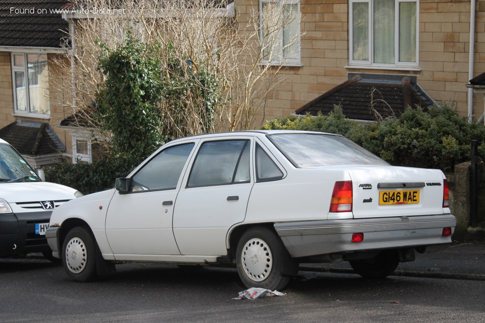 Full specifications and technical details 1989 Vauxhall Astra Mk II Belmont 1.7 D (57 Hp)