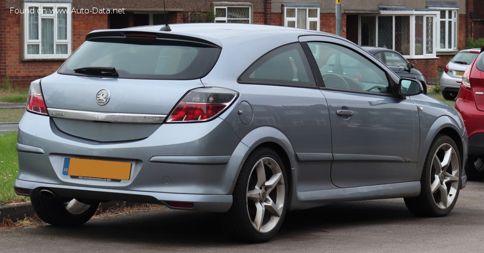 Full specifications and technical details 2005 Vauxhall Astra Mk V CC Sport Hatch 2.0i (240 Hp)