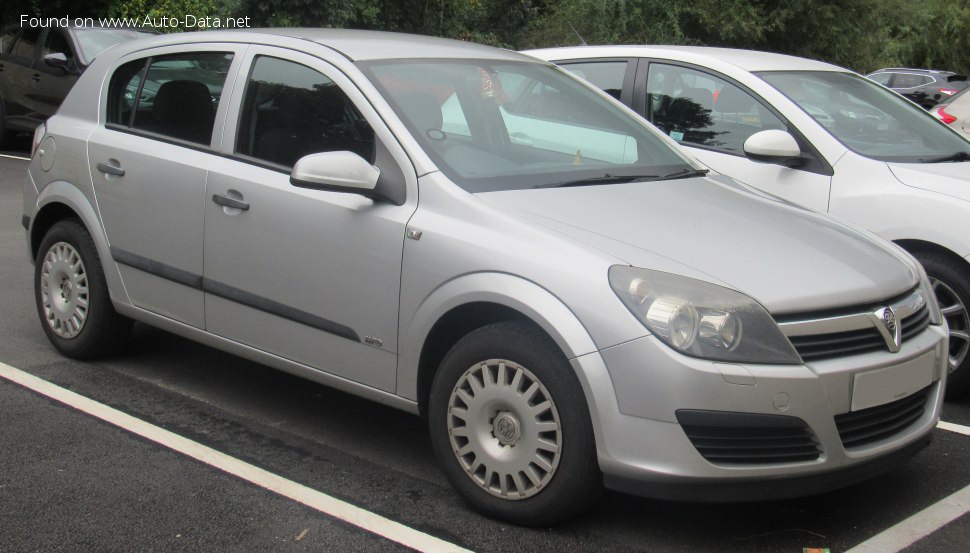 Full specifications and technical details 2004 Vauxhall Astra Mk V CC 1.7 CDTi (80 Hp)