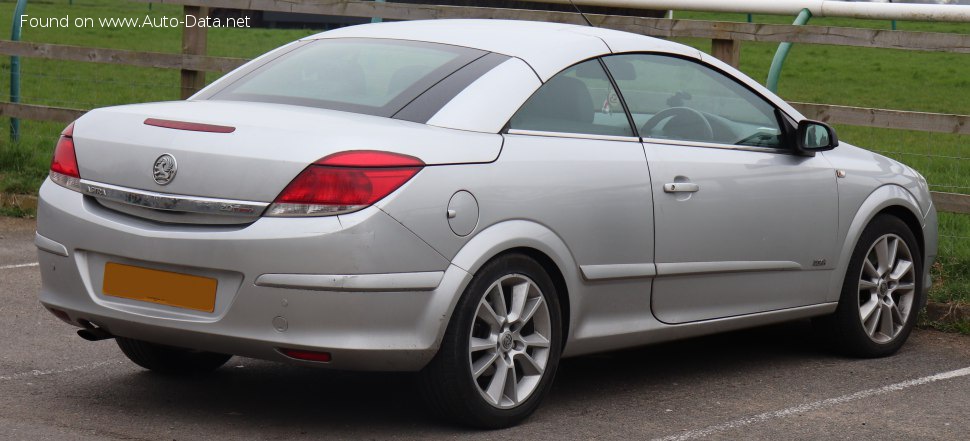 المواصفات والتفاصيل التقنية الكاملة 2006 Vauxhall Astra Mk V Convertible 1.8 (140 Hp) Automatic