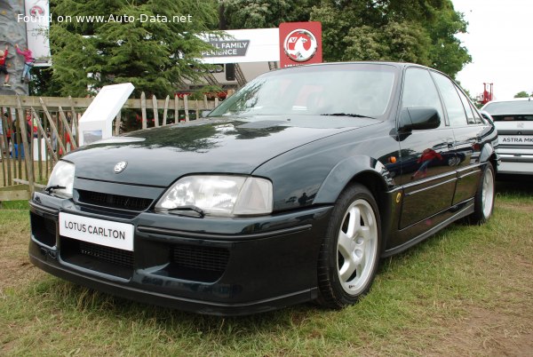 Vollständige Spezifikationen und technische Details 1990 Vauxhall Carlton Mk III Lotus 3.6 (377 Hp)