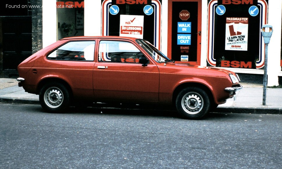 Vollständige Spezifikationen und technische Details 1975 Vauxhall Chevette CC 1300 (53 Hp)