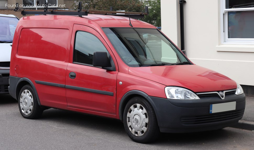 المواصفات والتفاصيل التقنية الكاملة 2001 Vauxhall Combo C 1.7 DI 16V (65 Hp) ECOTEC