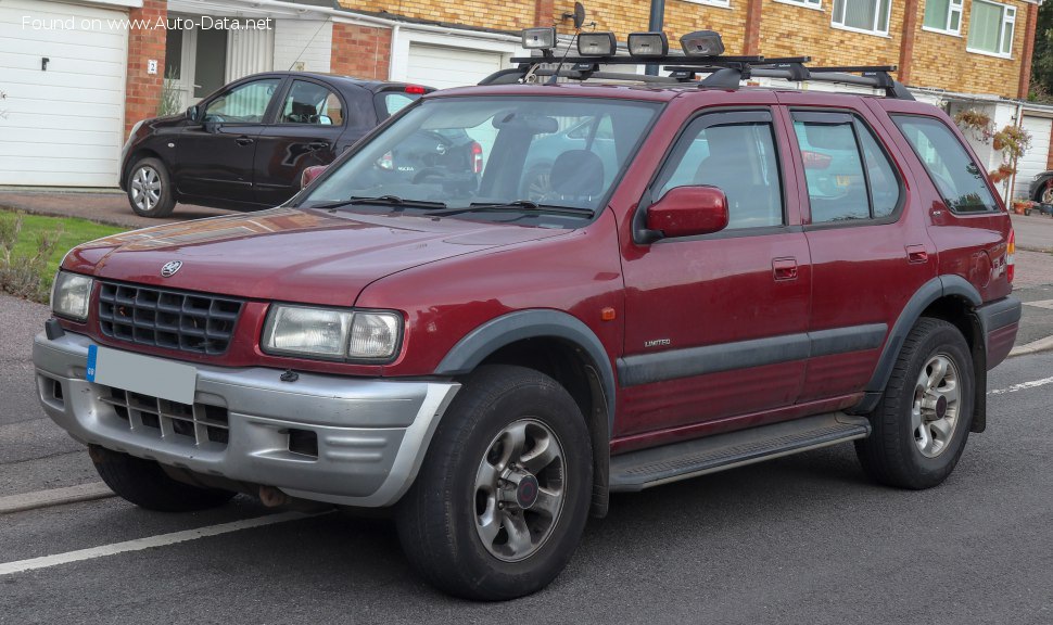 المواصفات والتفاصيل التقنية الكاملة 1997 Vauxhall Frontera Mk II 2.2 DTI (116 Hp)