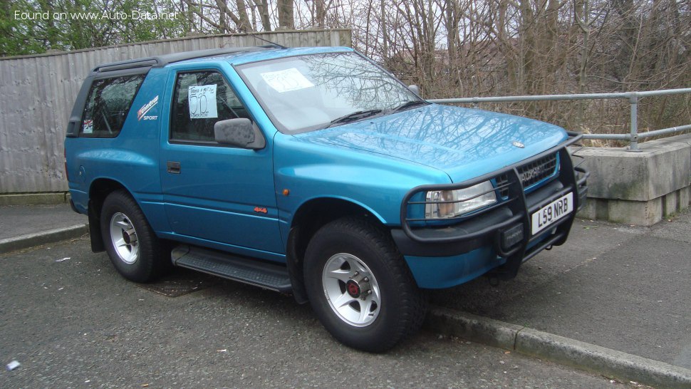 Full specifications and technical details 1995 Vauxhall Frontera Sport 2.8 TD (113 Hp)