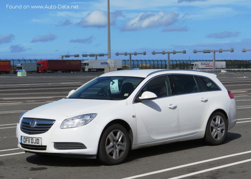 Full specifications and technical details 2008 Vauxhall Insignia I Sports Tourer 1.8i ecoTEC (140 Hp)