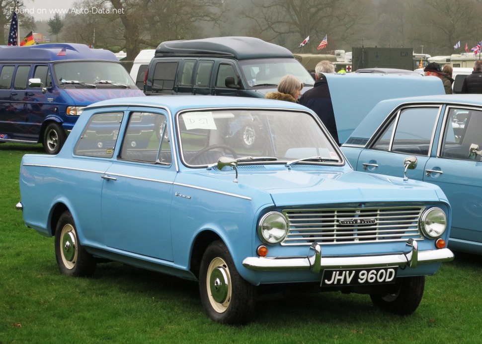 Full specifications and technical details 1963 Vauxhall Viva HA 1100 (45 Hp)