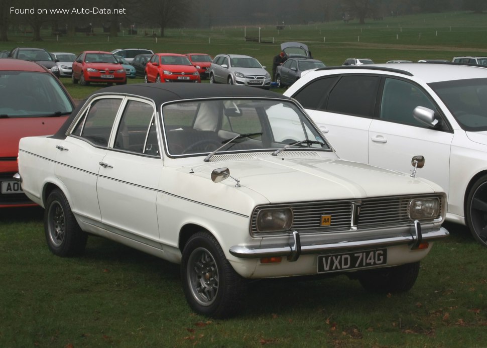 Full specifications and technical details 1968 Vauxhall Viva HB GT 2.0 (114 Hp)