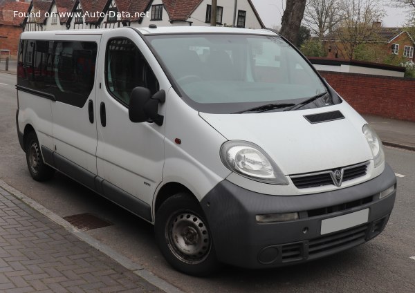 المواصفات والتفاصيل التقنية الكاملة 2006 Vauxhall Vivaro Doublecab LWB (facelift 2006) 2.0 CDTI 16V (115 Hp) DPF