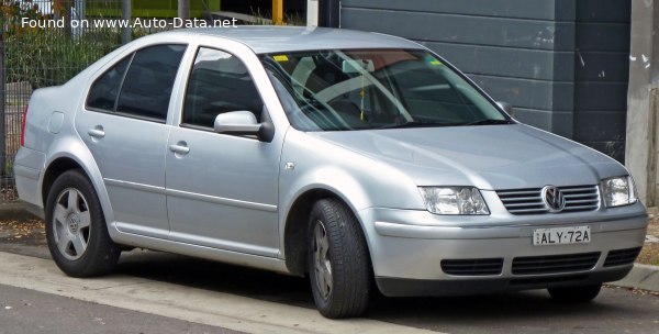 المواصفات والتفاصيل التقنية الكاملة 2000 Volkswagen Bora (1J2) 1.9 TDI (100 Hp) Tiptronic