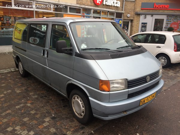 Full specifications and technical details 1990 Volkswagen Caravelle (T4) Long 2.4 D (78 Hp)