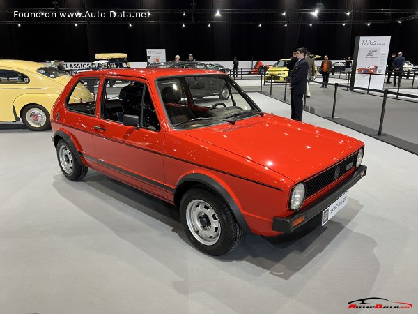 المواصفات والتفاصيل التقنية الكاملة 1974 Volkswagen Golf I (3-door) 1.5 (70 Hp)