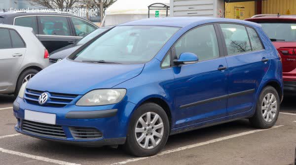 Full specifications and technical details 2004 Volkswagen Golf V Plus 1.4 16V (75 Hp)