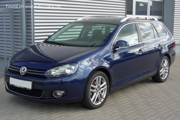 Full specifications and technical details 2009 Volkswagen Golf VI Variant 1.2 TSI (105 Hp) DSG