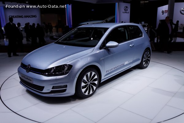 المواصفات والتفاصيل التقنية الكاملة 2013 Volkswagen Golf VII (3-door) 1.6 TDI BlueMotion (110 Hp)