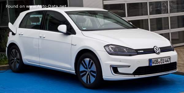 Full specifications and technical details 2014 Volkswagen Golf VII (5-door) e-Golf 24.2 kWh (115 Hp)