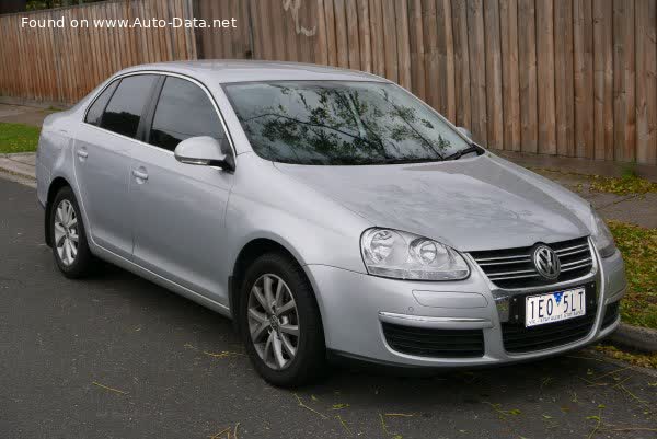 Vollständige Spezifikationen und technische Details 2007 Volkswagen Jetta V 1.4 TSI (122 Hp)