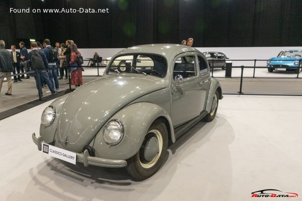 المواصفات والتفاصيل التقنية الكاملة 1967 Volkswagen Kaefer 1500 1.5 (54 Hp)