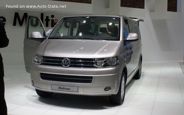 Full specifications and technical details 2009 Volkswagen Multivan (T5, facelift 2009) 2.0 TDI (84 Hp) BMT