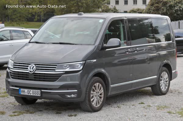 Full specifications and technical details 2019 Volkswagen Multivan (T6.1, facelift 2019) 2.0 TDI (150 Hp) DSG