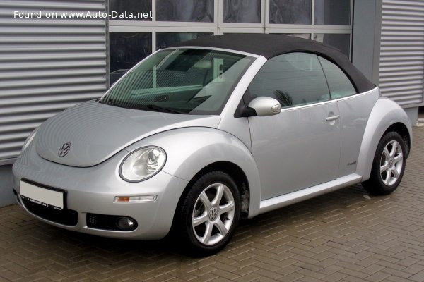 المواصفات والتفاصيل التقنية الكاملة 2005 Volkswagen NEW Beetle Convertible (facelift 2005) 2.0 (115 Hp)