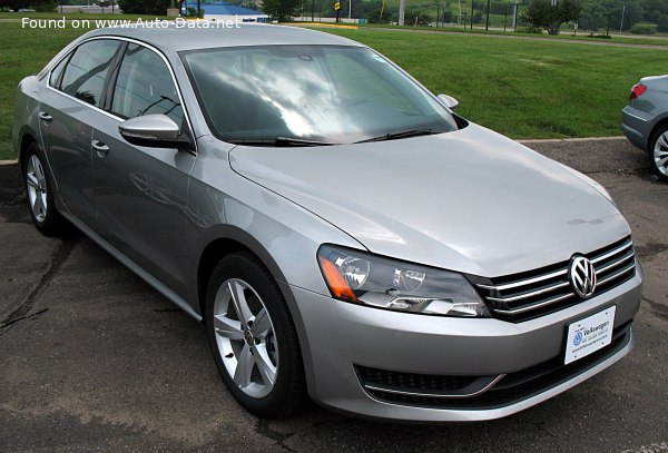 المواصفات والتفاصيل التقنية الكاملة 2011 Volkswagen Passat (North America, A32) 2.0 TDI (140 Hp) DSG